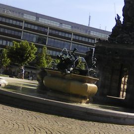 Grupello-Pyramide auf dem Paradeplatz in Mannheim