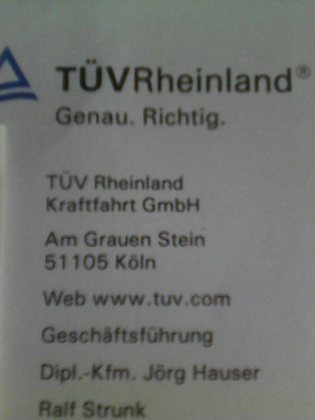 Nutzerfoto 1 TÜV Rheinland Kraftfahrt GmbH