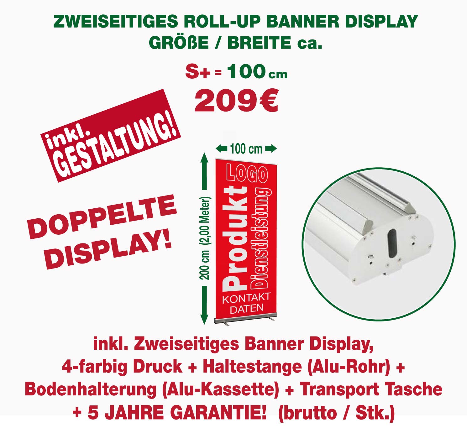 Roll-Up Banner inkl. Gestaltung | https://roll-up-banner24.de