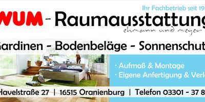 WUM - Raumausstattung Ehmann und Meyer in Oranienburg