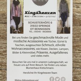 Kingsheaven - Mode, Einrichtung & Lifestyle in Springe