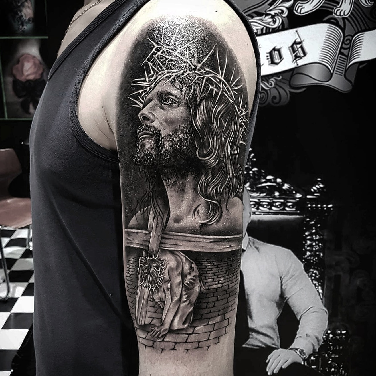 Religiöses Tattoo -Artist: Carlos the tattoo artist