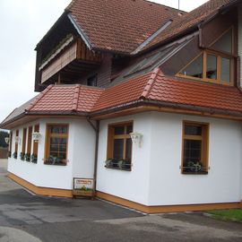 Seitenansicht des Gasthauses Schweizerhof