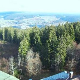Blick vom Hochfirstturm in Richtung Neustadt, einem Ortsteil von Titisee-Neustadt