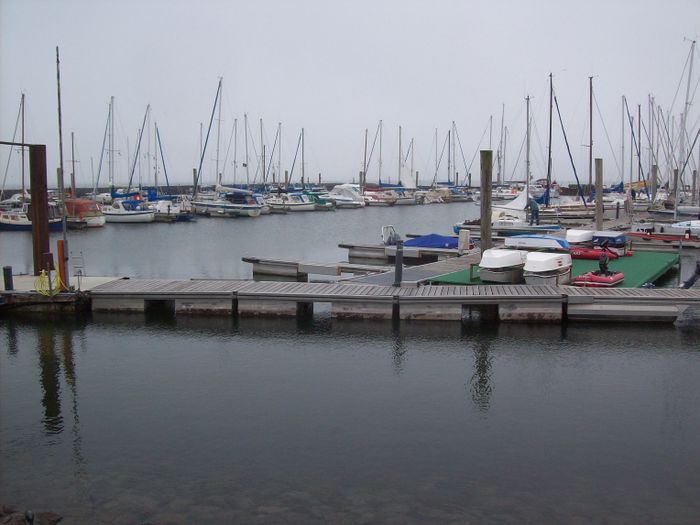 Yachthafen von Wyk, Blick von der Terrasse Klein Helgoland