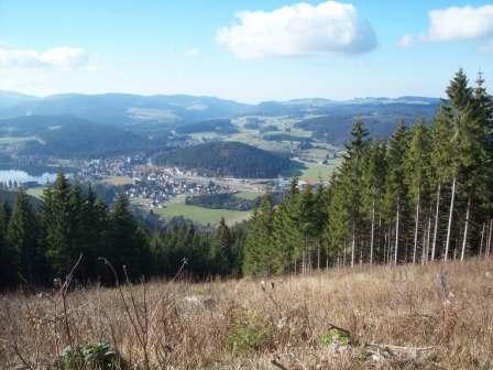 Blick vom Hochfirstturm über die Schwarzwaldberge in Richtung Norden