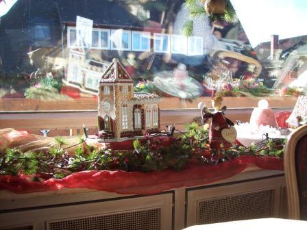 Weihnachliche Dekoration im Cafe Unmüßig in Hinterzarten