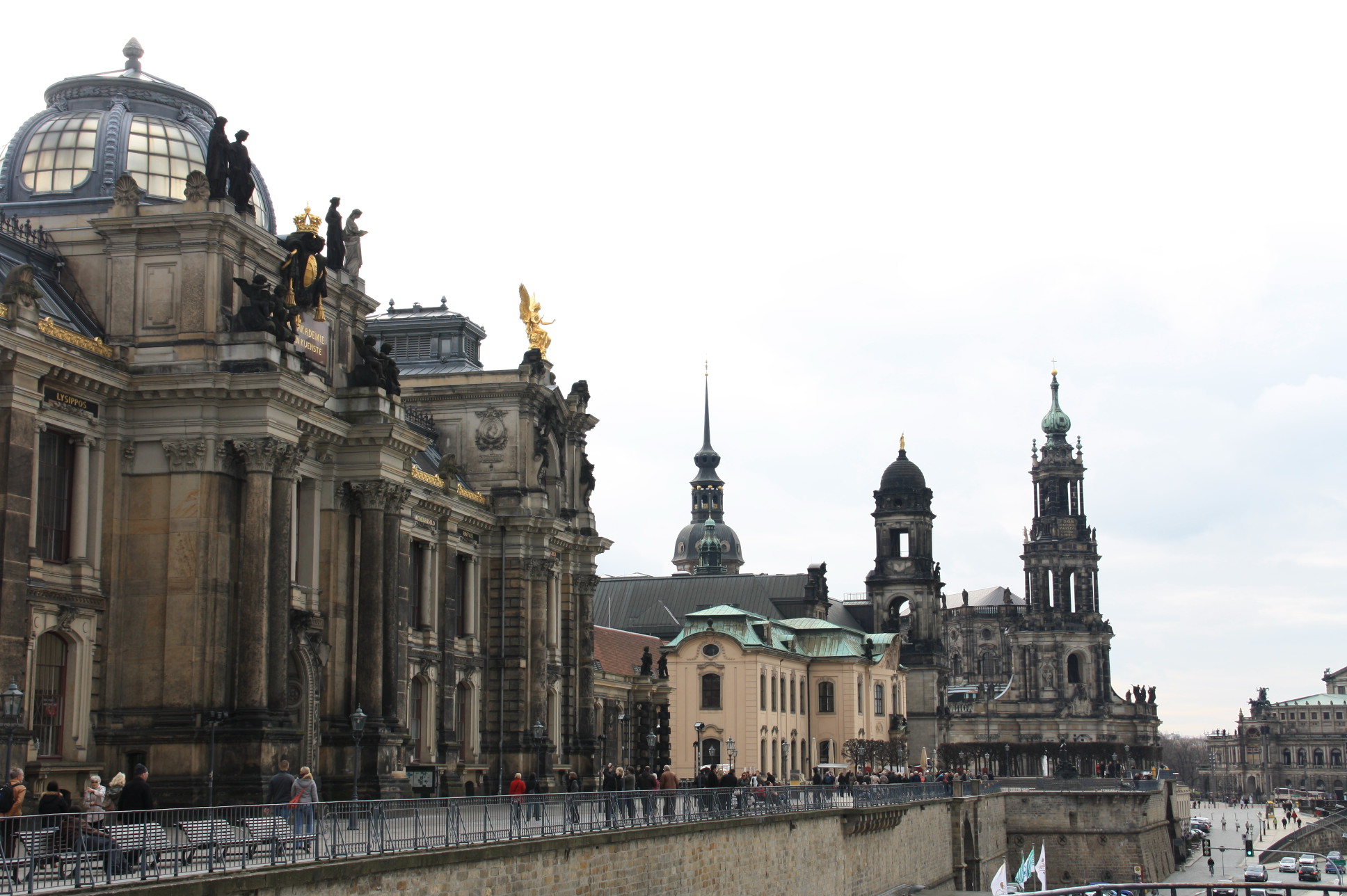 Festung Dresden von der Elbseite