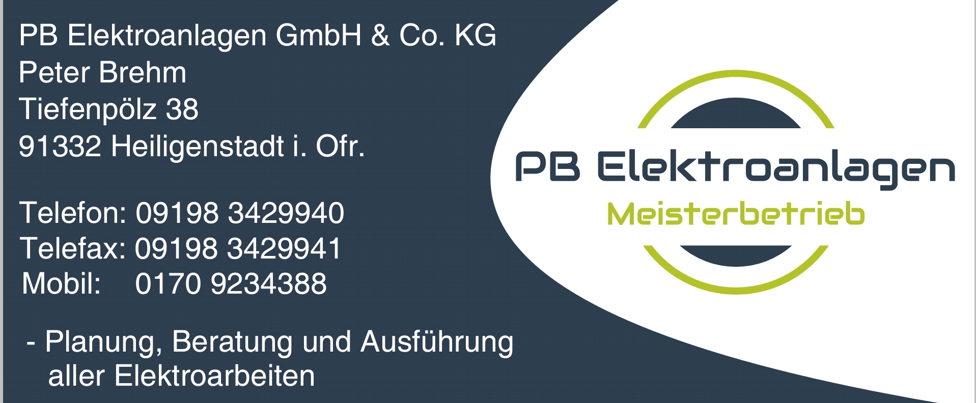 Bild 1 PB Elektroanlagen GmbH & Co. KG Peter Brehm in Heiligenstadt i OFr