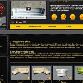 Webseite Chesterfield Showroom