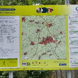 Infotafel zum Nordic-Walking-Park Rheinhessen