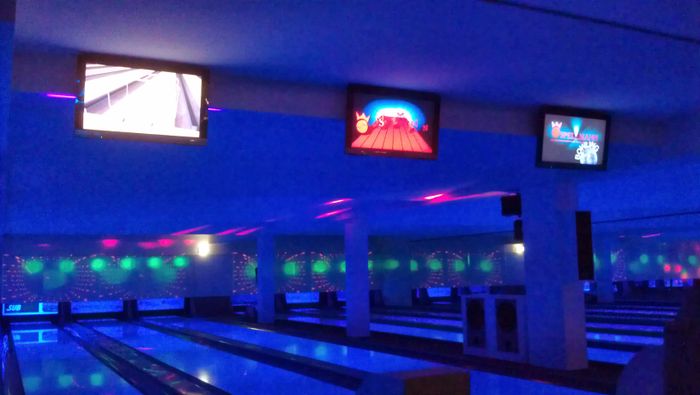 Bowling-Bahnen im Disco-Modus