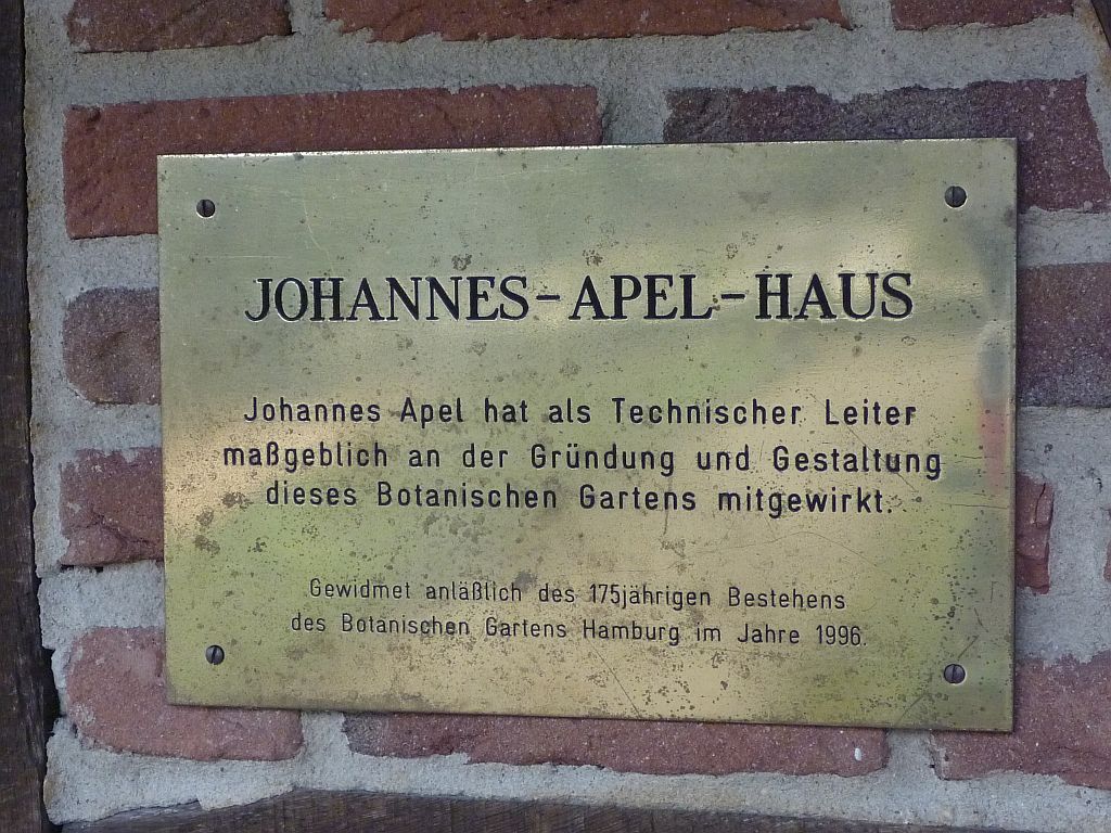 Infoschild im Bauerngarten