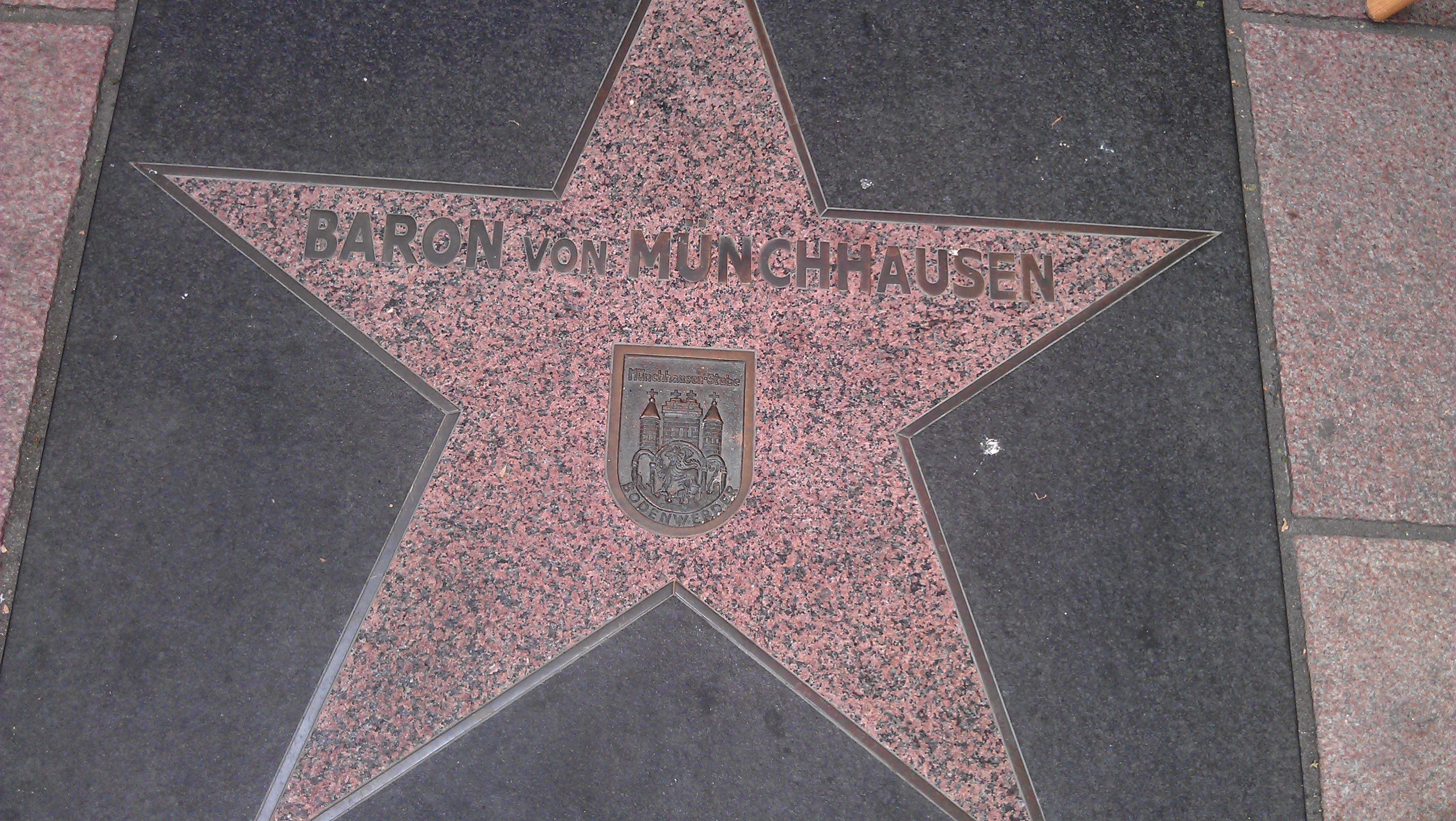 Stern of Fame vor der Münchhausen-Stube