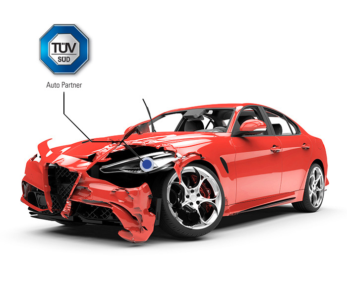 Unfallfahrzeug Tüv Süd Logo