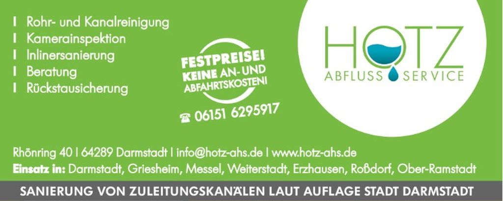 Nutzerfoto 3 HOTZ ABFLUSS - SERVICE Rohrreinigung Darmstadt