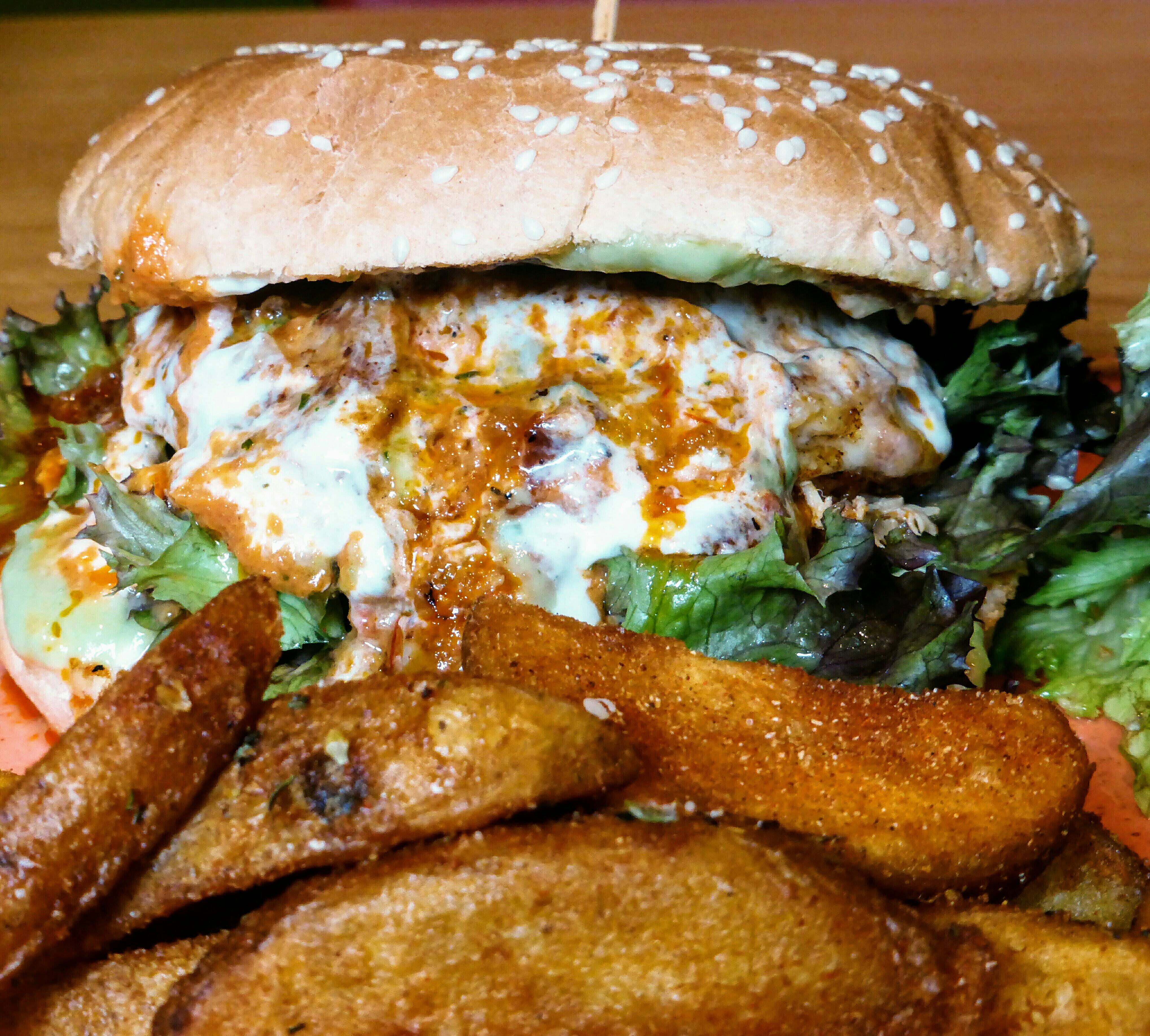 Pulled Chicken Chipotle Burger