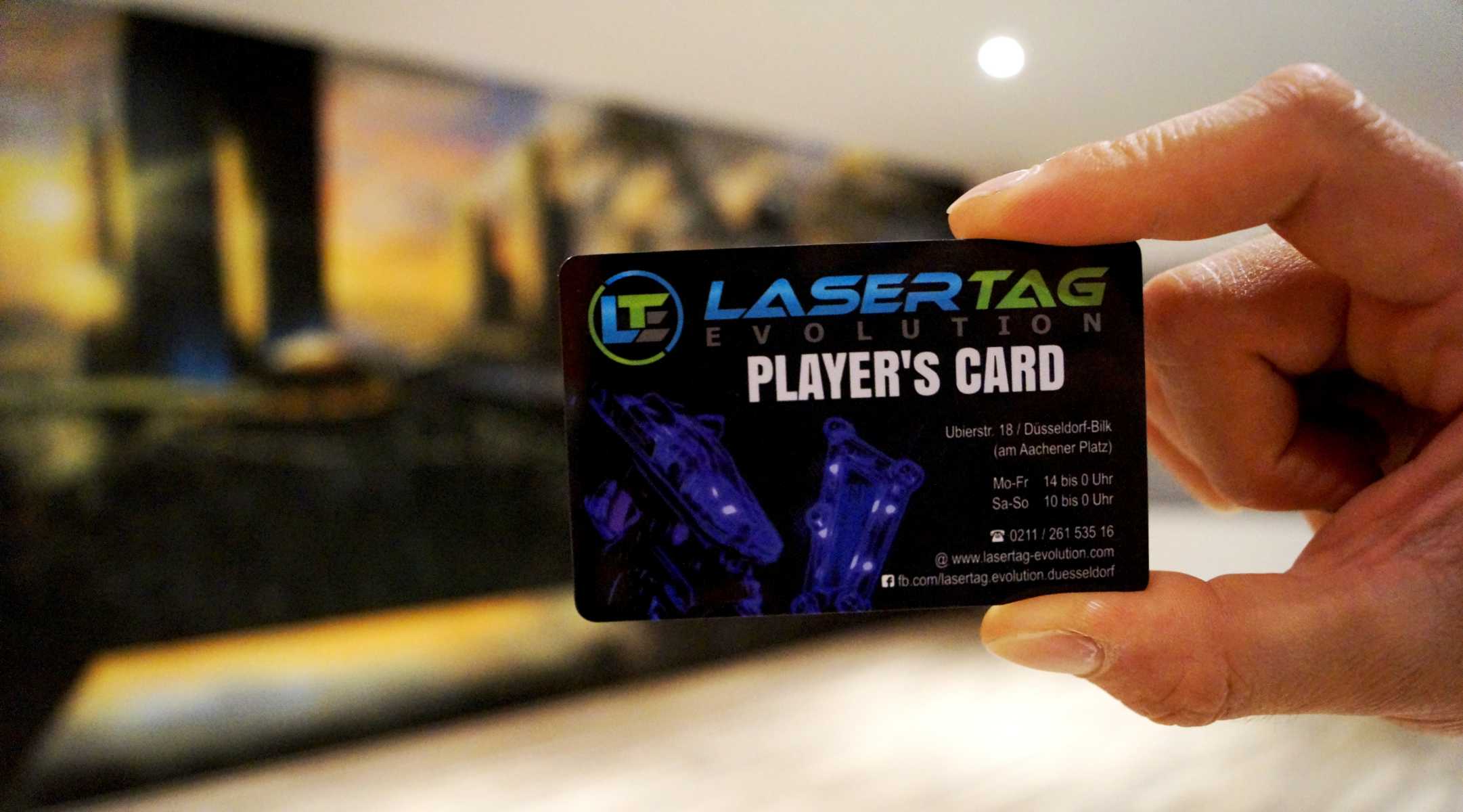 LaserTag Düsseldorf Players Card