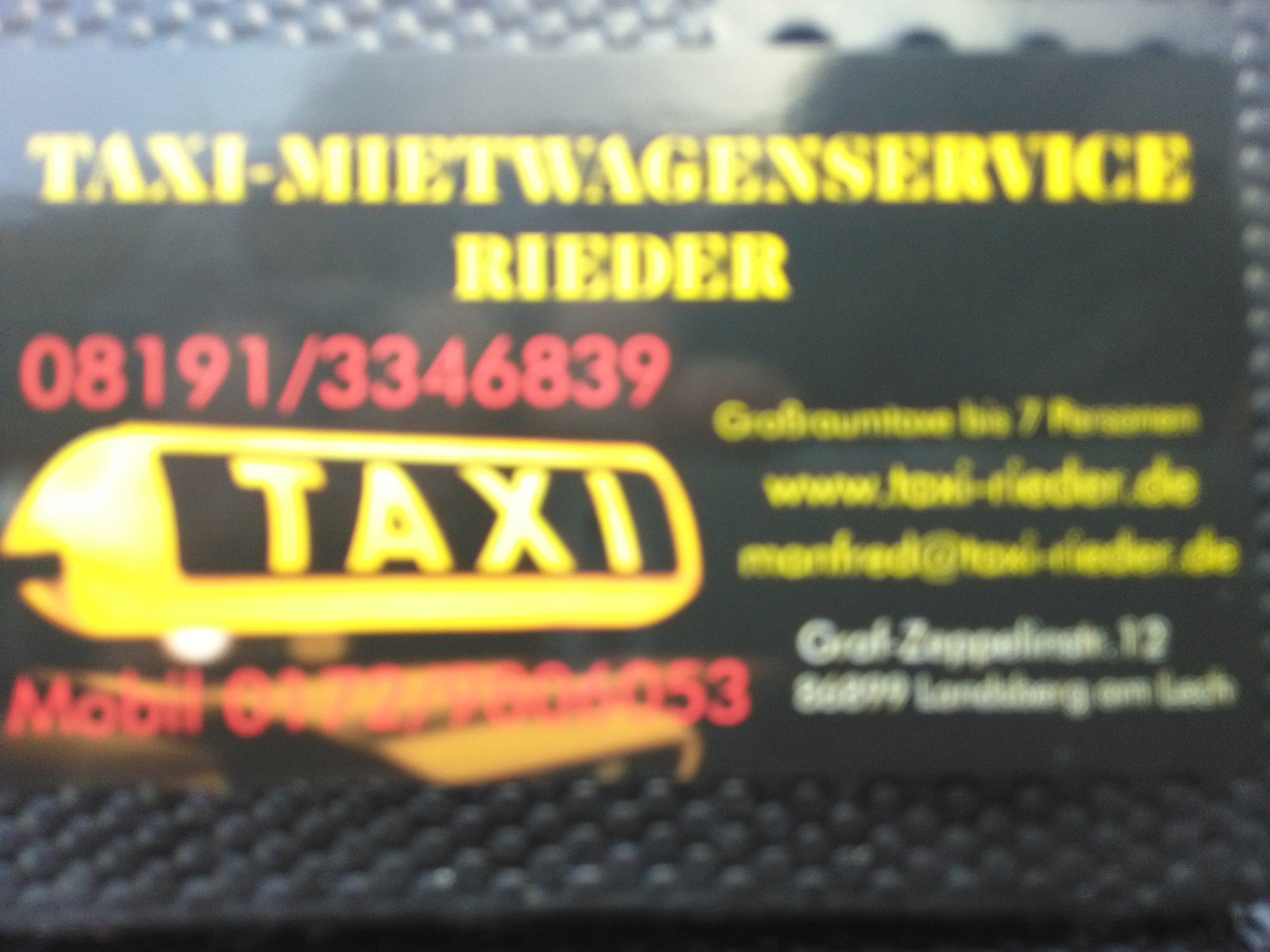 Bild 3 Taxi-Mietwagenservice Rieder in Landsberg am Lech