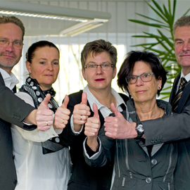 Unser Team (von links):
Claus Heusler - Sabine Heusler - Christiane Kernwein - Marlene Heusler - Peter Heusler