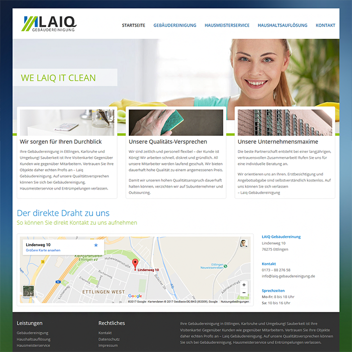 Handwerker Webseite Laiq aus Karlsruhe
