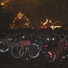 Giebelhüüskesmarkt in Münster - da sind die jungen Leute und viele Fahrräder