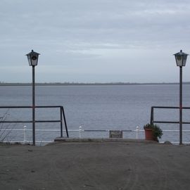 Treppe zum Strand beim Kurhaus