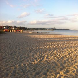 Strand und Strandallee Haffkrug in Scharbeutz