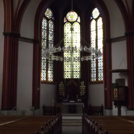 Blick auf den Altar der ev. luth. Christuskirche in Syke