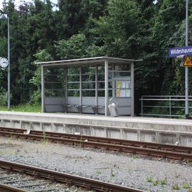 Bahnhof Wildeshausen - Warteplätze am Bahnsteig