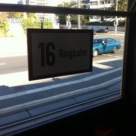 Ringbahn 16 auf dem Weg zum Hauptbahnhof