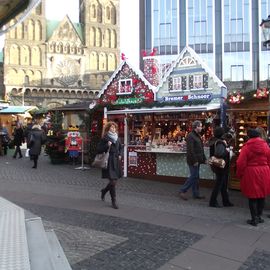 Der Bremer Weihnachtsmarkt am Nachmittag - Schnoorhäuser