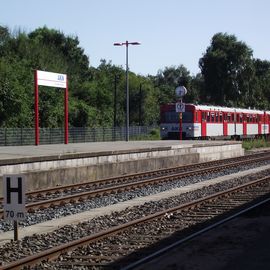 AKN Eisenbahn am Bahnhof Bönningstedt