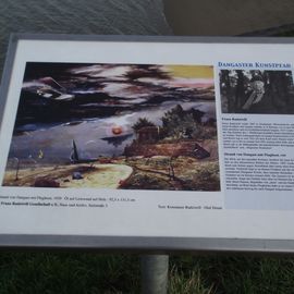 Kunstpfad in Dangast - Franz Radziwill malte den Strand von Dangast mit Flugboot