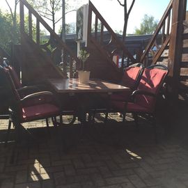 Sonnige Biergartenpl&auml;tze