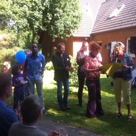 Verteilung von Spendengelder an Einrichtungen in Falkenburg beim Sommerfest 2013 - Grundschule Habbrügge