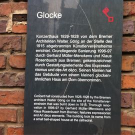 Infotafel zur Glocke in Bremen