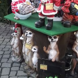 Auf dem Bremer Weihnachtsmarkt beim Marktplatz - Erdmännchen