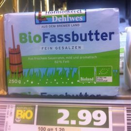 Bio Fassbutter 2,99€