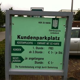 Kundeninfo zum OLB Parkplatz in Nordhorn