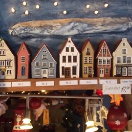 Der Bremer Weihnachtsmarkt am Nachmittag - Schnoorhäuser