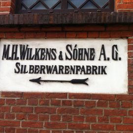 Sch&ouml;ne alte Schrift zur Wilkens Silberwaren Fabrik in Bremen Hemelingen