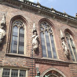 Rechte Seite vom Rathaus von Bremen