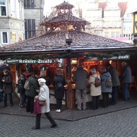 Auf dem Bremer Weihnachtsmarkt beim Marktplatz - Bayrische Steaks