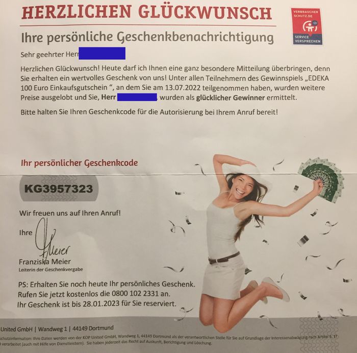 Unglaublich, wie man da verarscht wird.