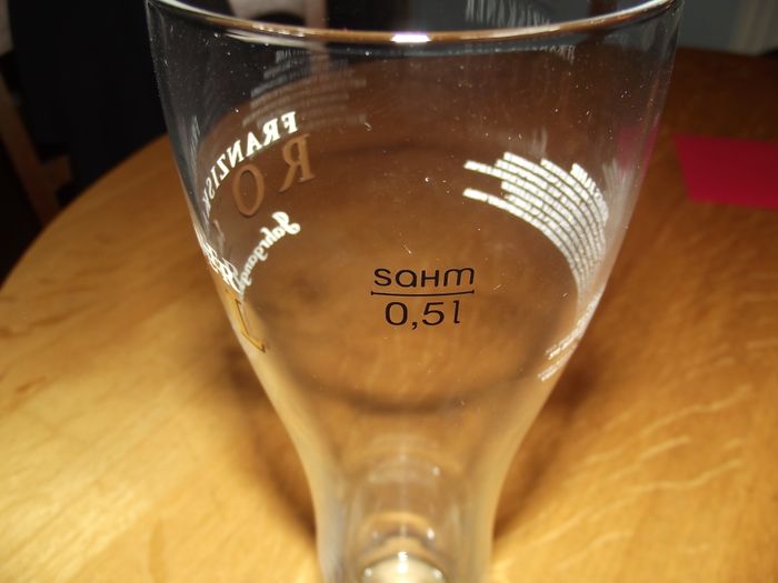 Weissbierglas von Sahm