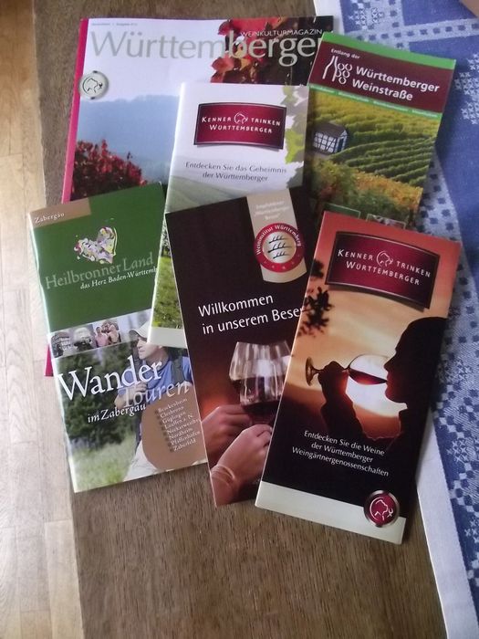 Prospekte der Werbegemeinschaft württembergischer Weingärtnergenossenschaften