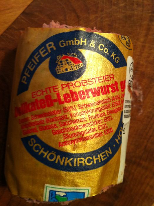 Grobe Leberwurst aus Holstein von der Probsteier Wurstfabrik 