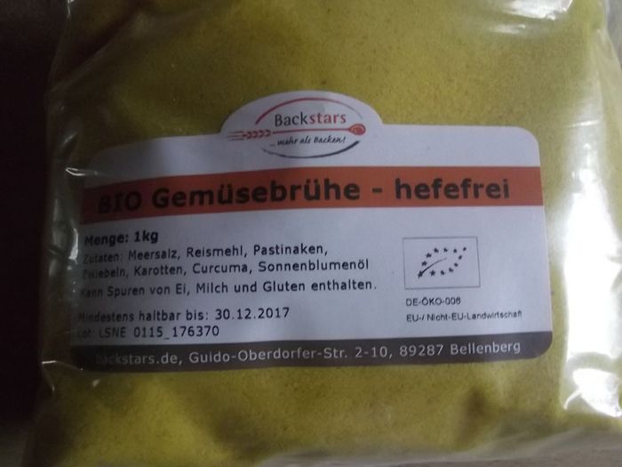 BIO Gemüsebrühe - hefefrei