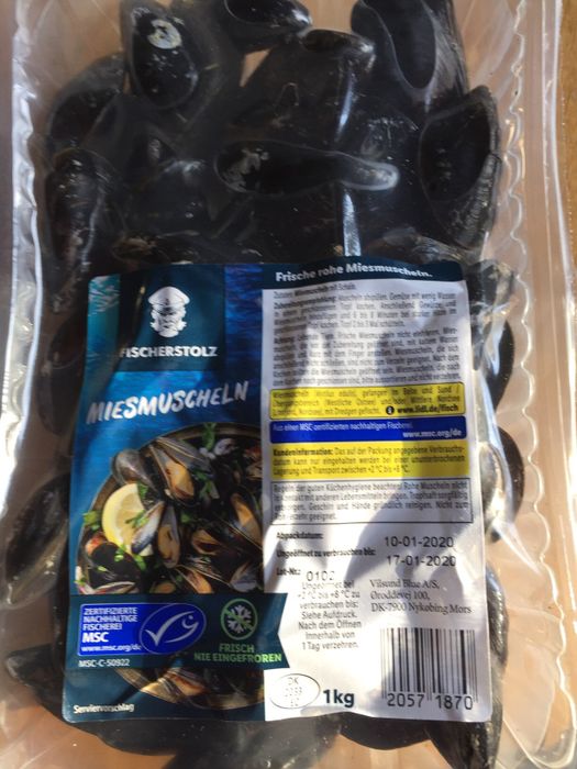 Dänische Miesmuscheln 1,99 €